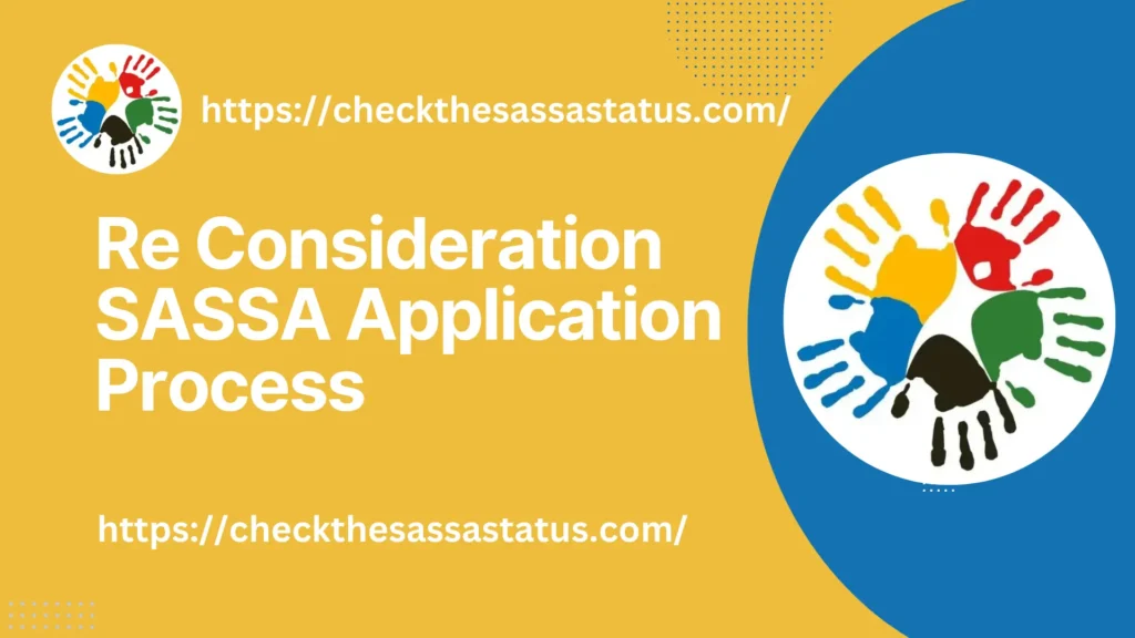 Reconsideration SASSA application